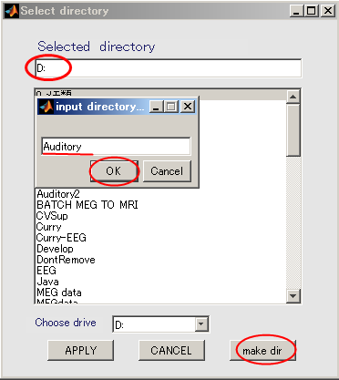 Create working directory